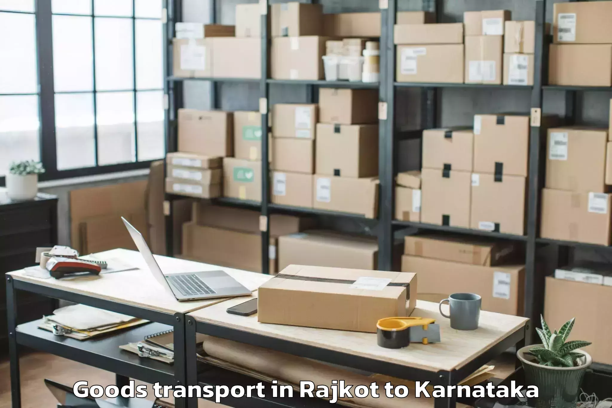 Top Rajkot to Toranagallu Goods Transport Available